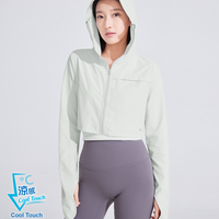 Suptex Packable Crop Hooded Jacket UPF50+