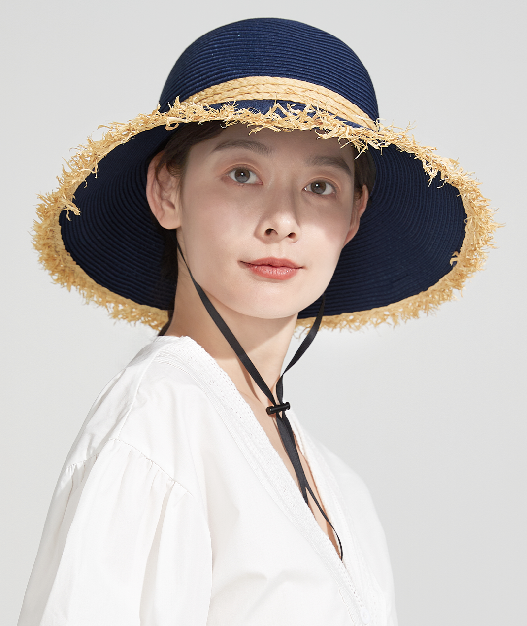 Tassel Woven Straw Hat UPF50+