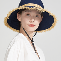 Tassel Woven Straw Hat UPF50+