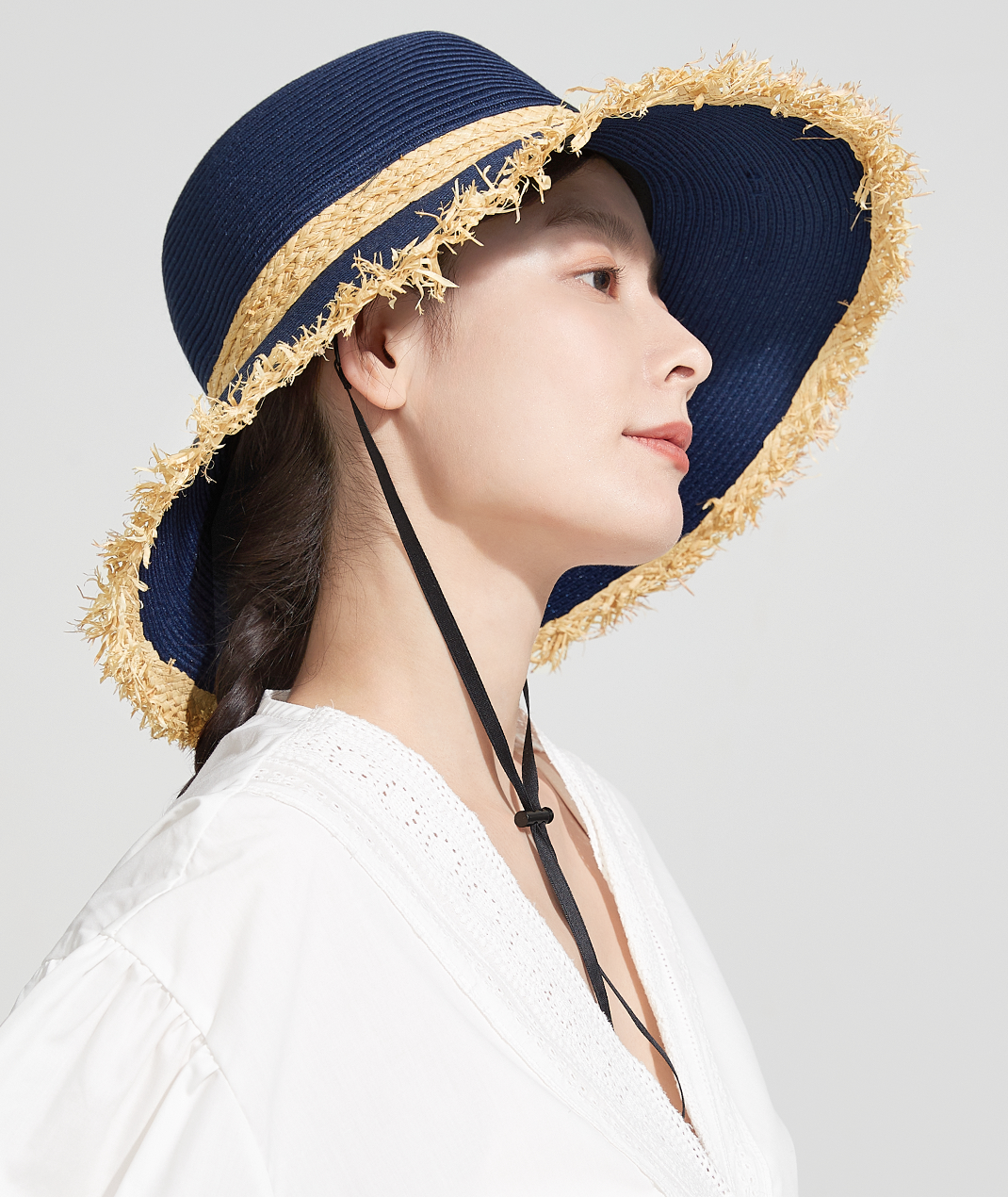 Tassel Woven Straw Hat UPF50+