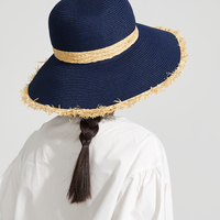 Tassel Woven Straw Hat UPF50+