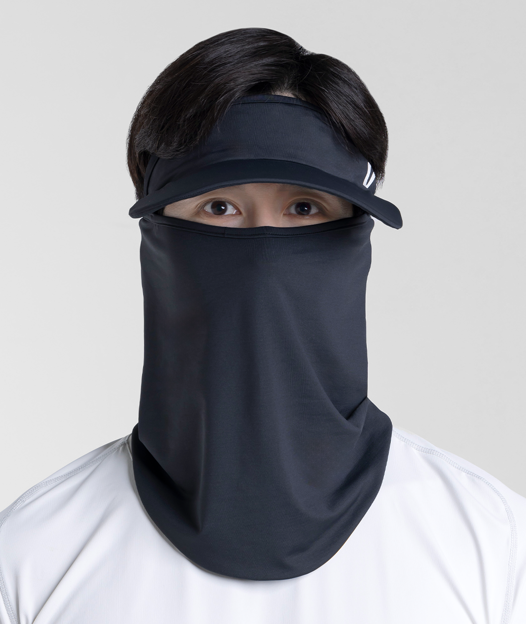 Silver Fiber Antibacterial Visor Gaiter Unisex UPF50+