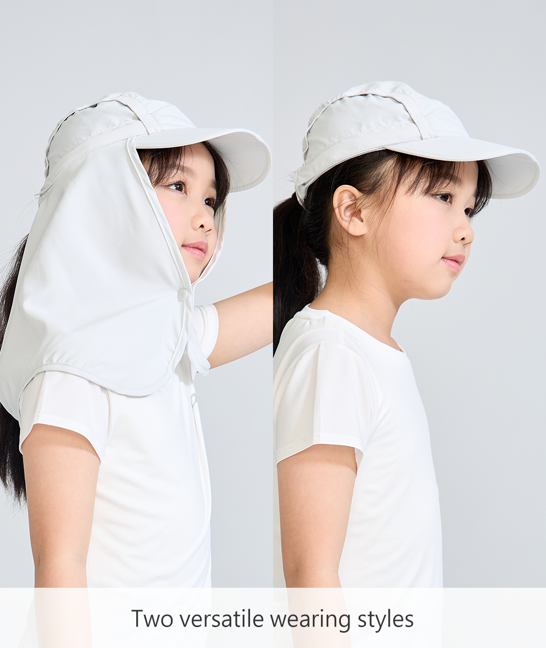 Suptex Cap With Hat Drape Kid UPF50+