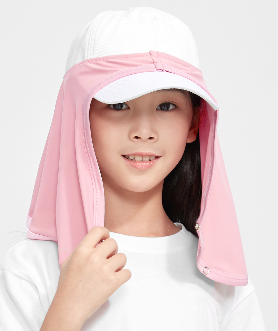 UV Cut / Cool Touch - Neck Cover Hat Drape Kid UPF50+ Apex-Cool+ Collection