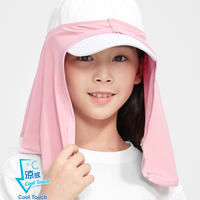 UV Cut / Cool Touch - Neck Cover Hat Drape Kid UPF50+ Apex-Cool+ Collection
