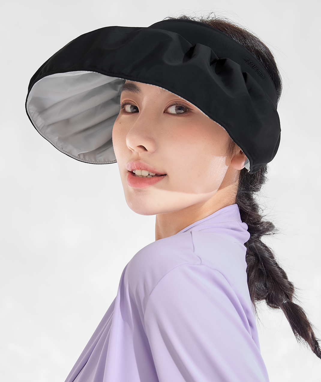 Shell-Inspired Hollow Hairband Hat UPF50+