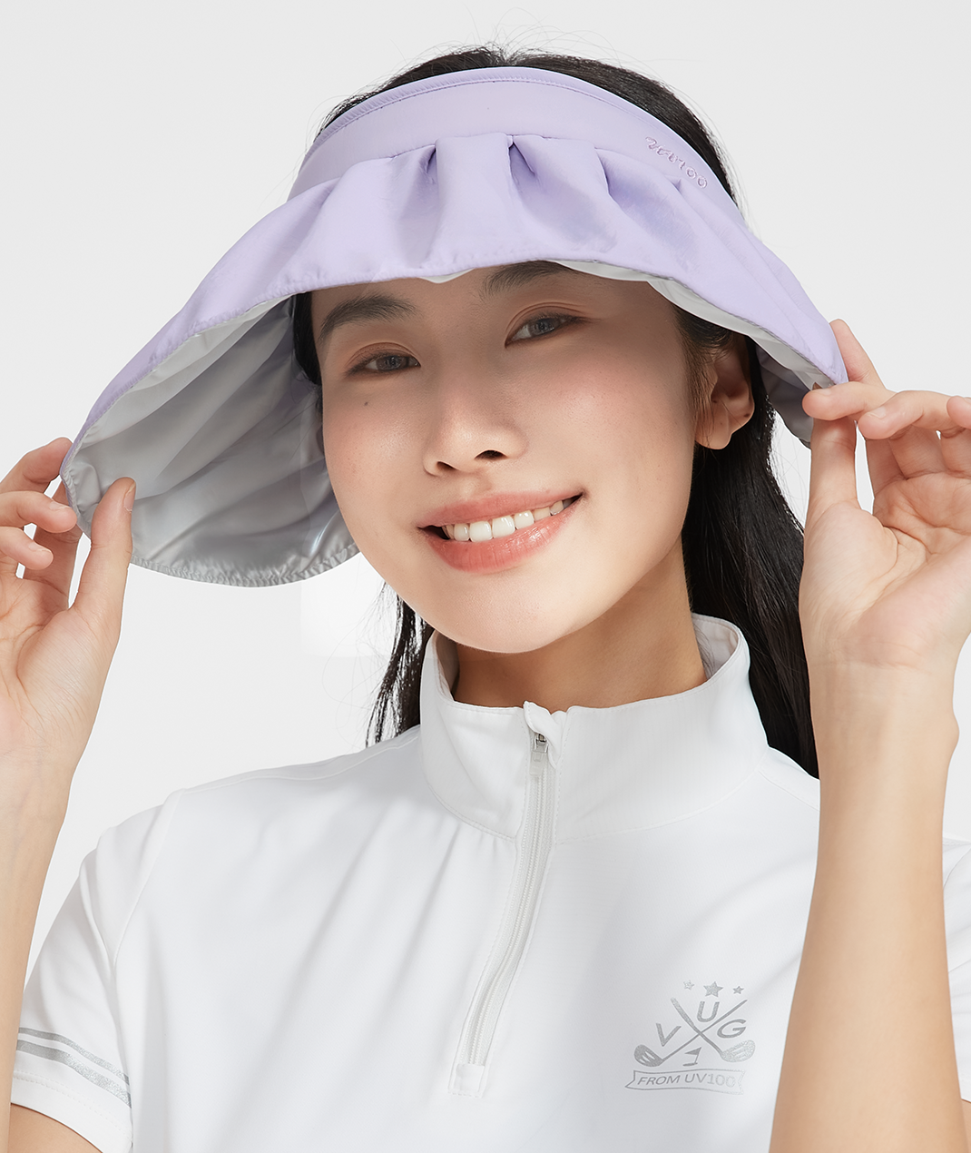 Shell-Inspired Hollow Hairband Hat UPF50+