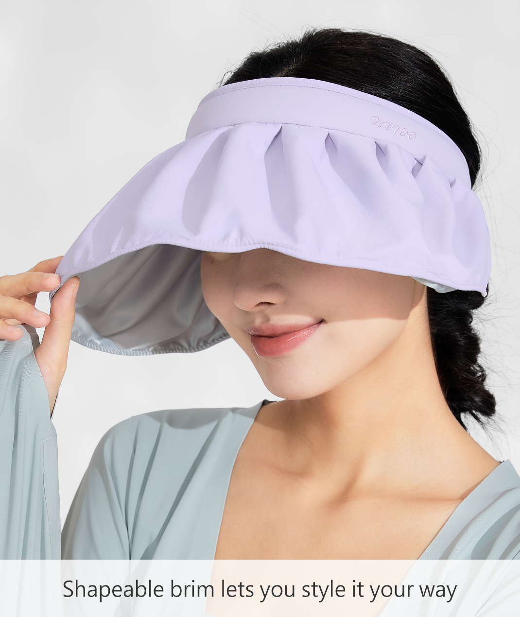 Shell-Inspired Hollow Hairband Hat UPF50+