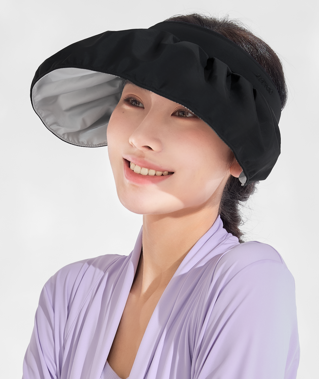 Shell-Inspired Hollow Hairband Hat UPF50+