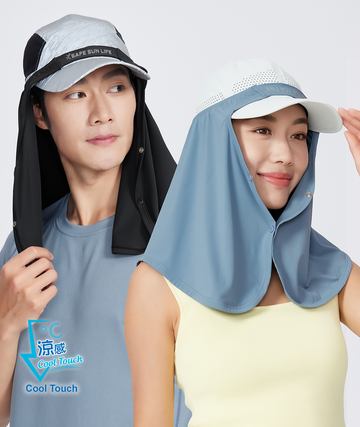 Apex Hat Drape With Mesh Panel Unisex UPF50+