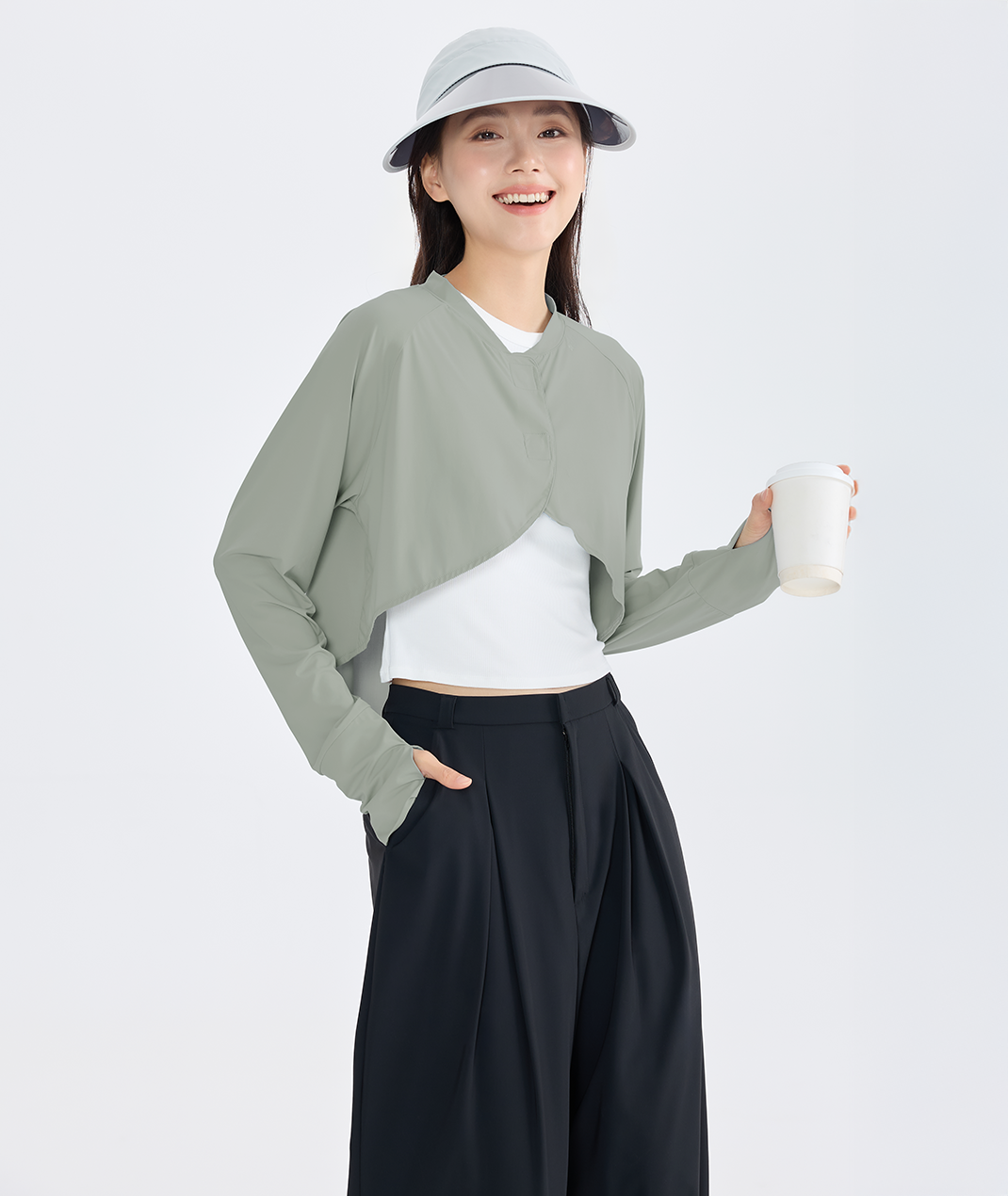 Apex Cropped Cover-Up UPF50+
