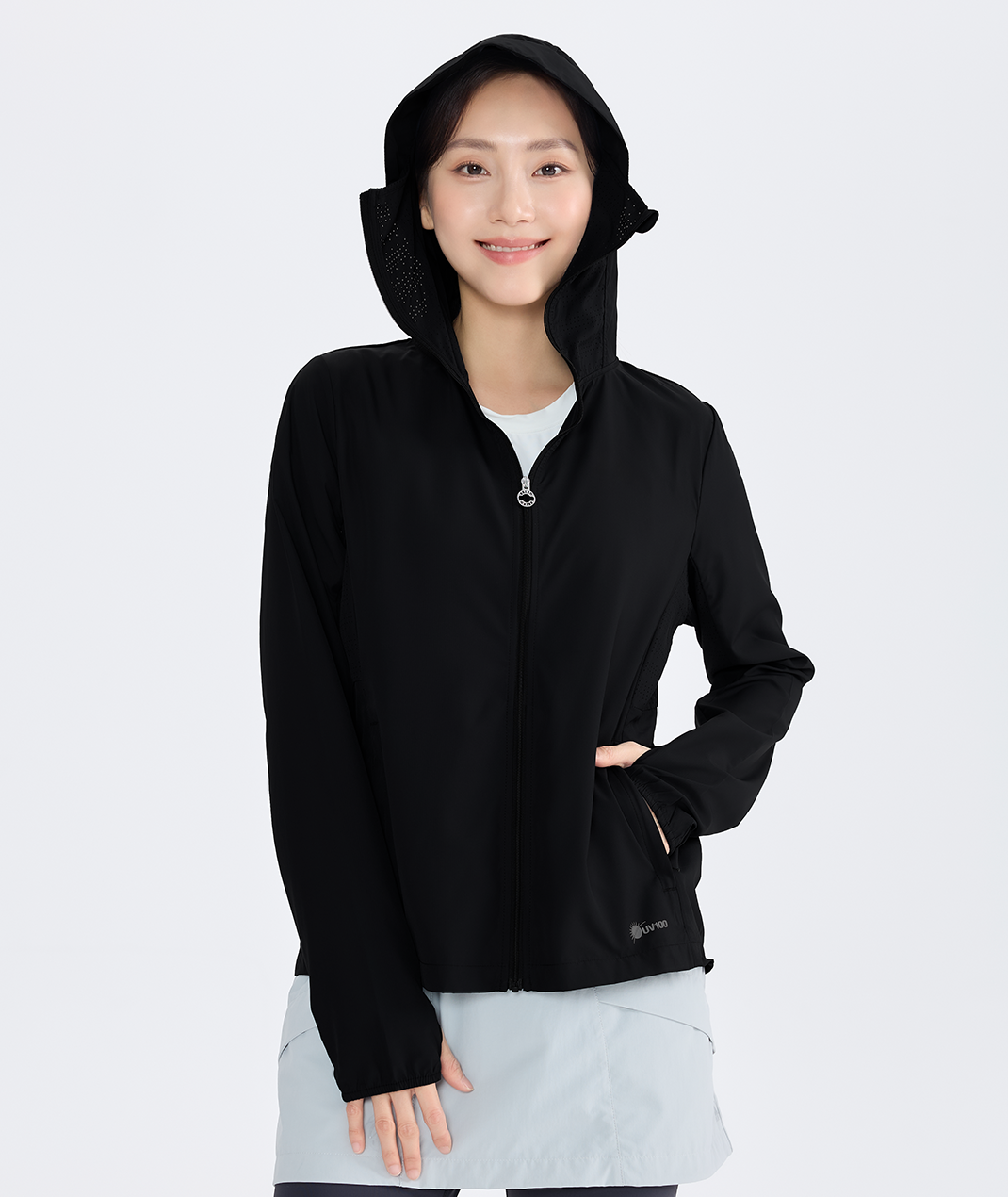Suptex Women’s Hooded Face-Cover Jacket UPF50+