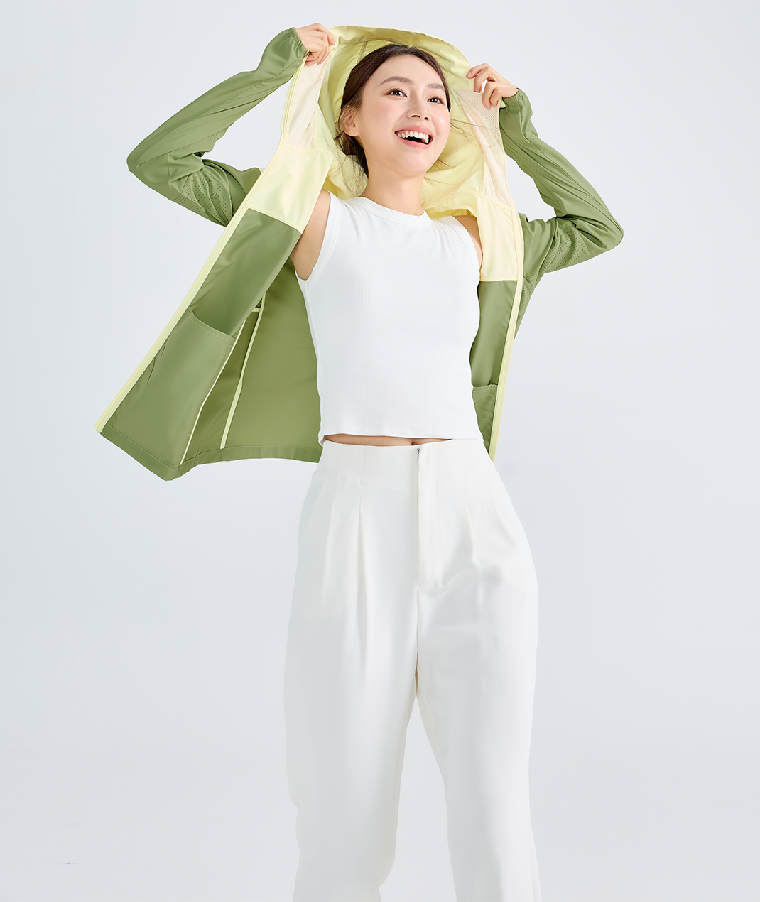 Suptex Women’s Hooded Face-Cover Jacket UPF50+