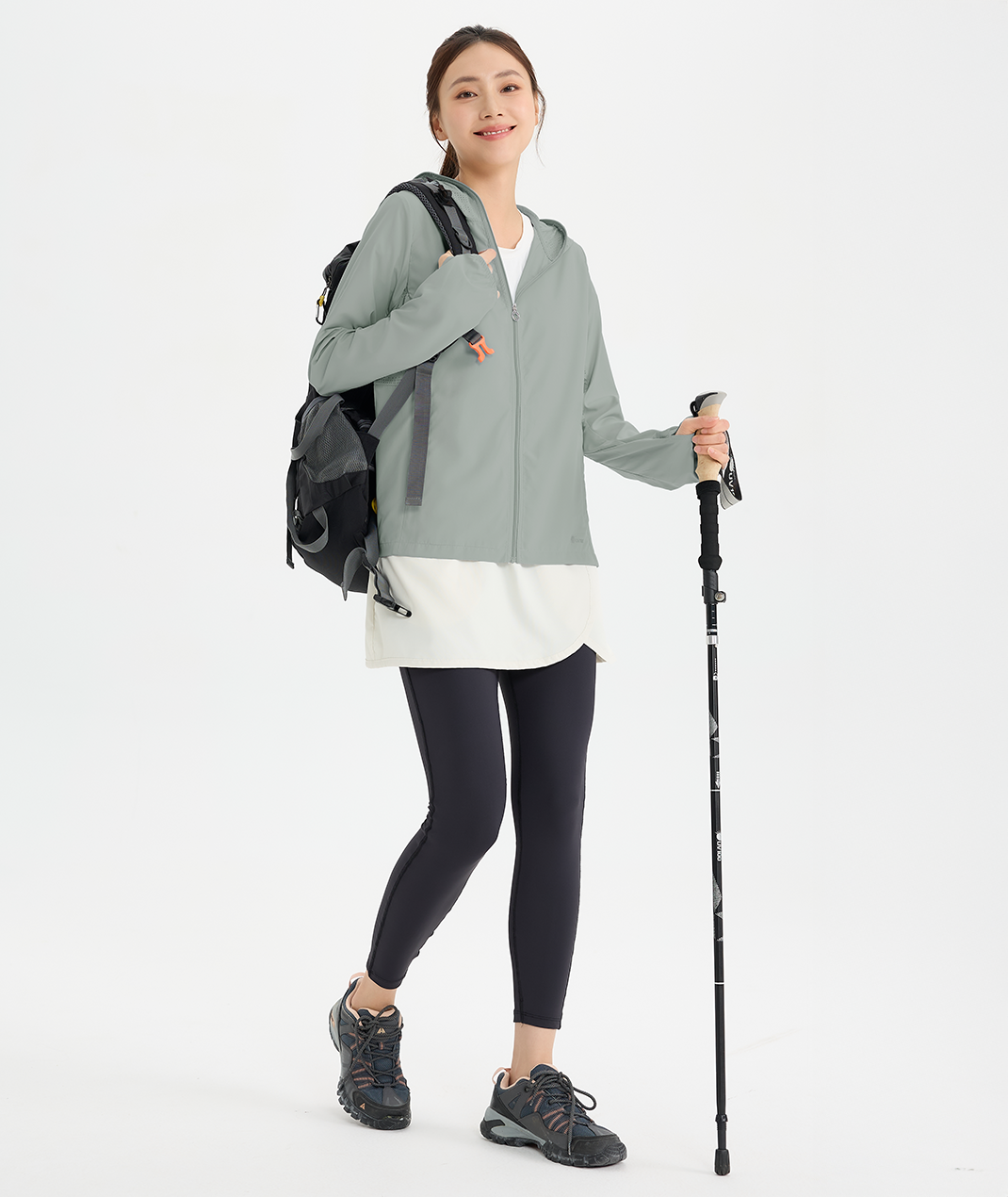 Suptex Women’s Hooded Face-Cover Jacket UPF50+