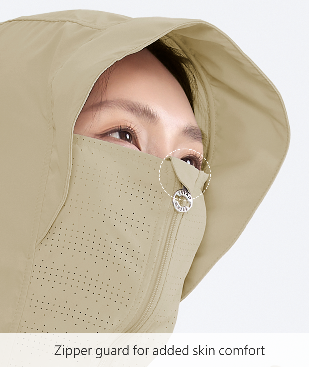 Suptex Women’s Hooded Face-Cover Jacket UPF50+