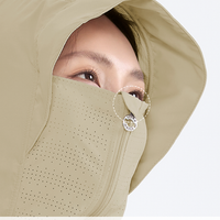 Suptex Women’s Hooded Face-Cover Jacket UPF50+