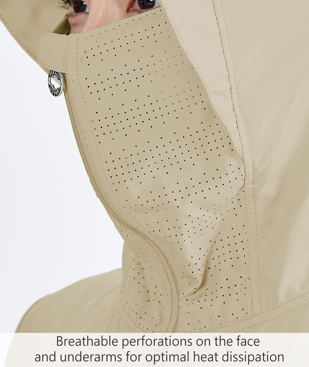 Suptex Women’s Hooded Face-Cover Jacket UPF50+