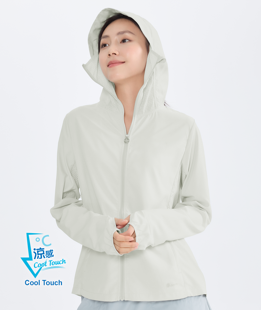 Suptex Women’s Hooded Face-Cover Jacket UPF50+