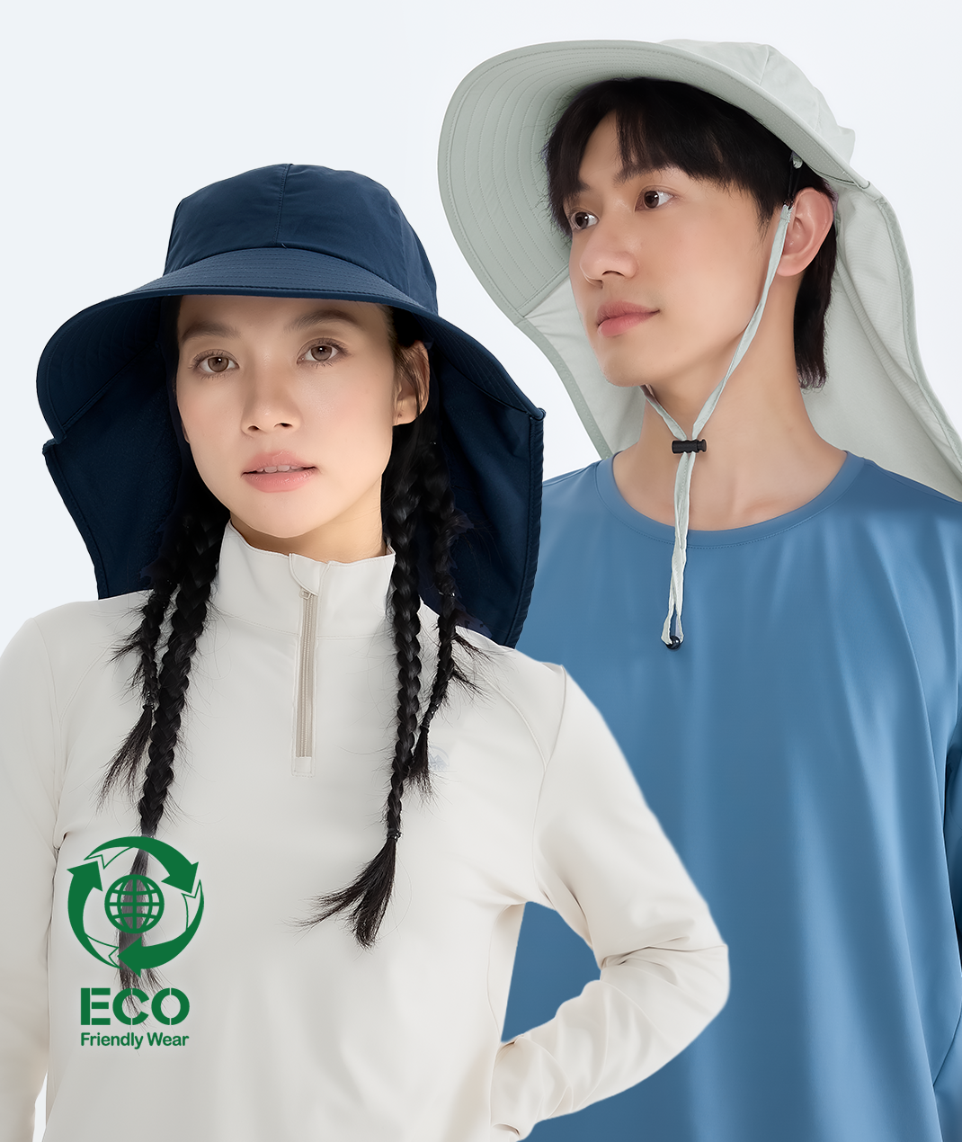 Suptex-ECO Mosquito Repellent Legionnaire Hat Unisex UPF50+