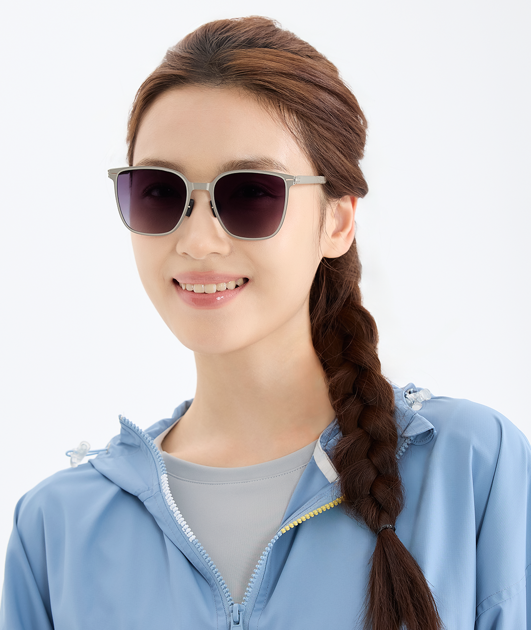 Foldable Stainless Steel Frame Polarized Sunglasses Unisex – UV400 Protection