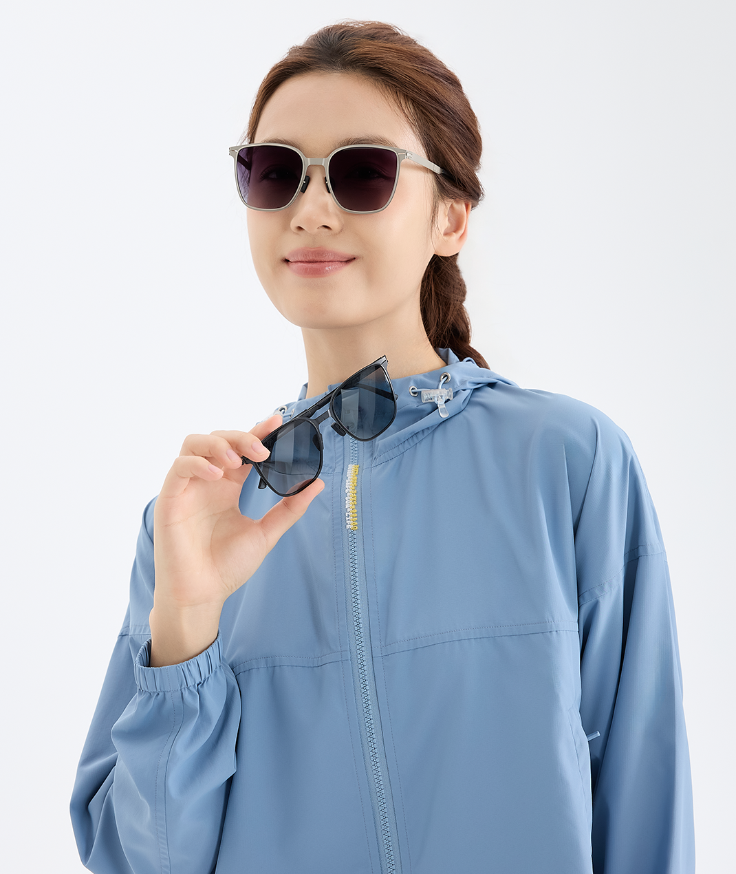 Foldable Stainless Steel Frame Polarized Sunglasses Unisex – UV400 Protection