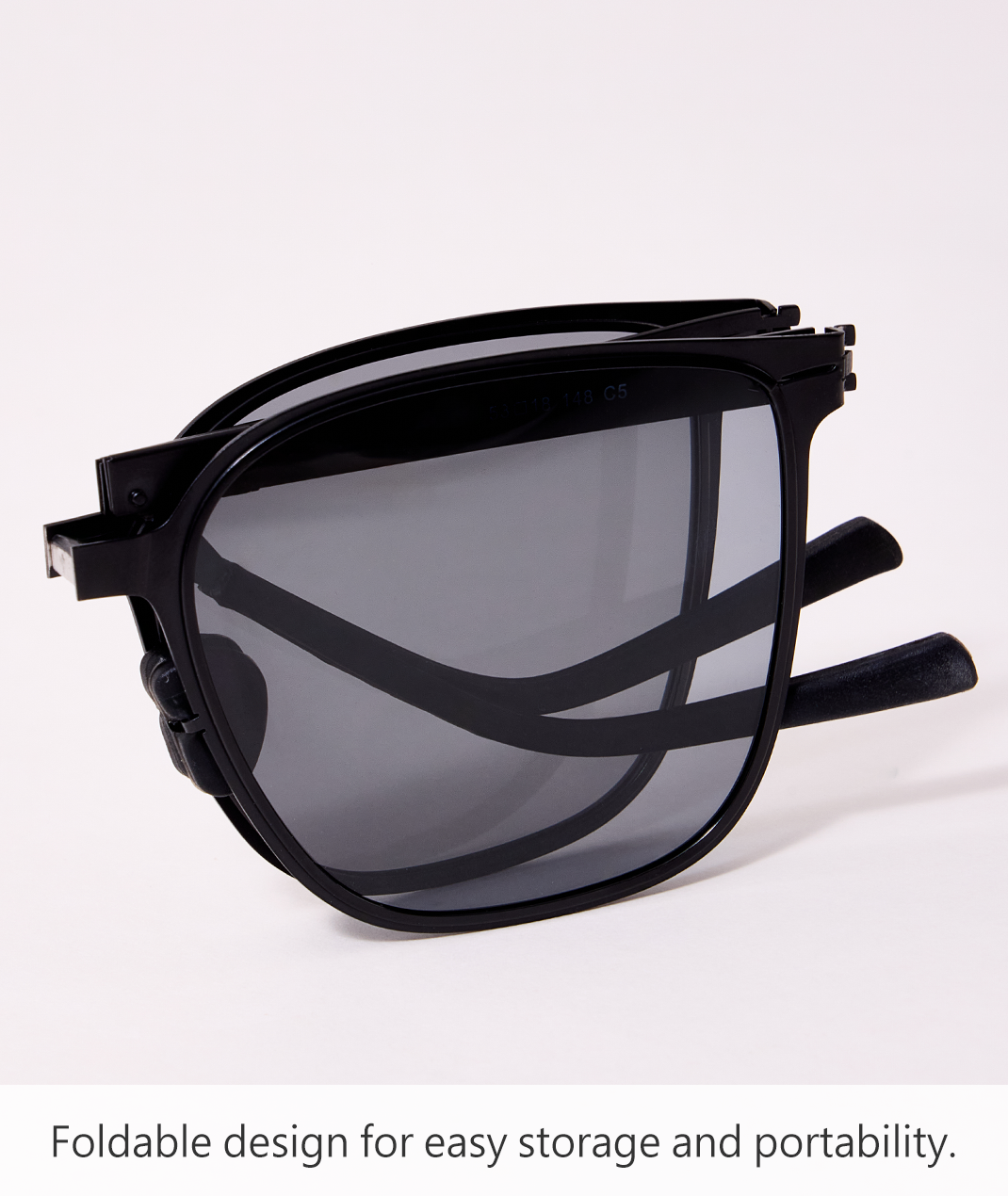 Foldable Stainless Steel Frame Polarized Sunglasses Unisex – UV400 Protection