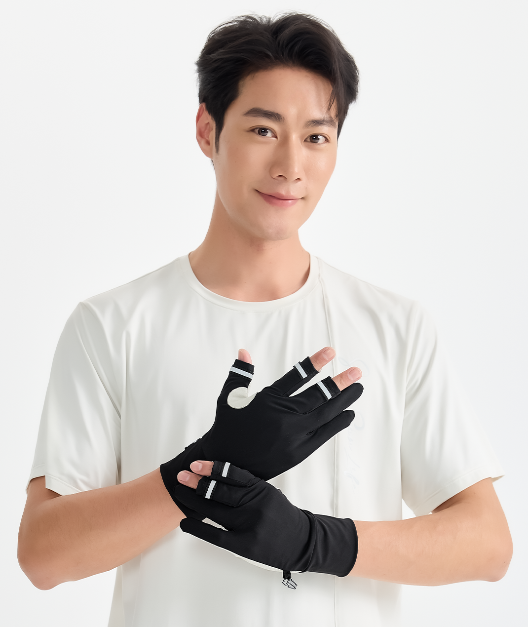 Apex 3-Finger Half-Finger Gloves Unisex UPF50+