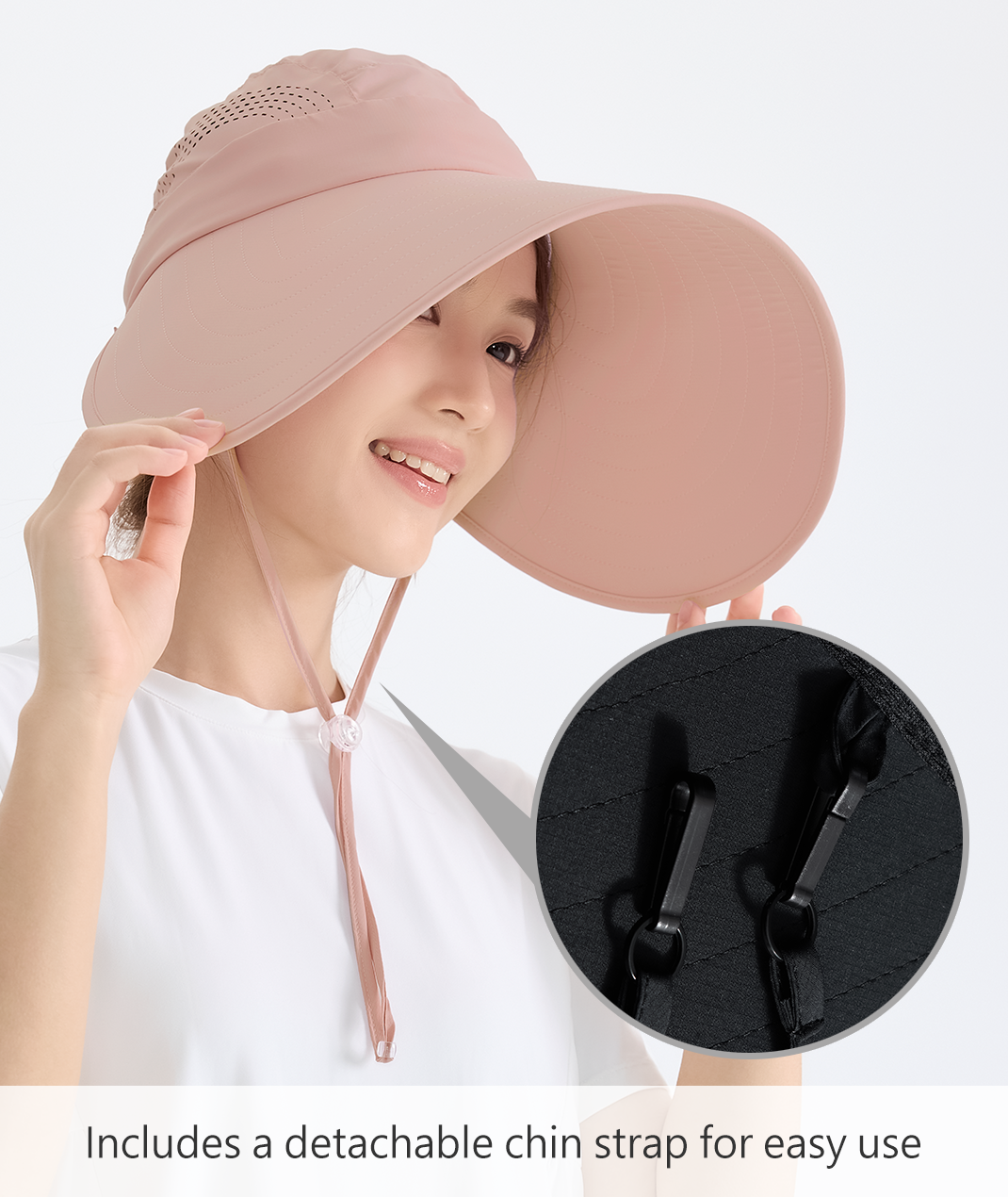 Suptex Convertible Wide-Brim Sun Hat & Visor Unisex UPF50+
