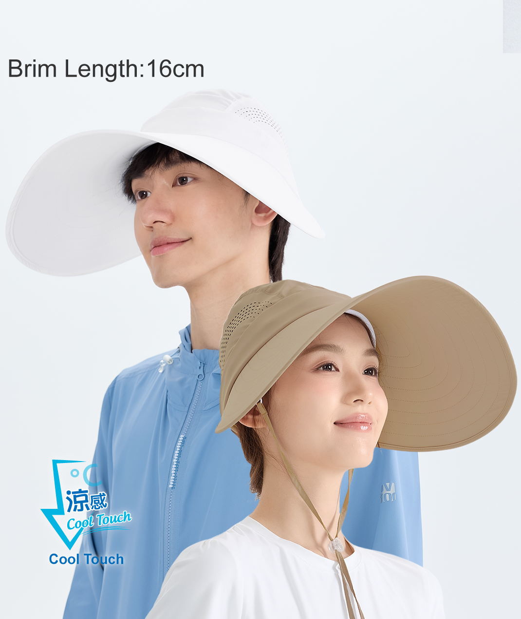 Suptex Convertible Wide-Brim Sun Hat & Visor Unisex UPF50+