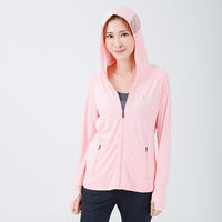 UV Cut / Cool Touch - Hoodie Jacket Spliced Mesh Women UPF50+ Apex-Cool Collection
