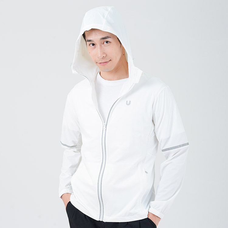 UV Cut / Cool Touch - Reflective Hooded Jacket UPF50+ Suptex-Cool+ Collection