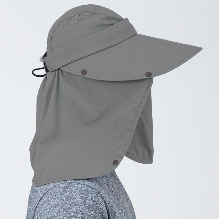 UV Cut - Breathable Neck Face Flap Hat Unisex UPF50+