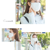 UV Cut / Cool Touch - Water Repellent Mask with Filter Unisex UPF50+