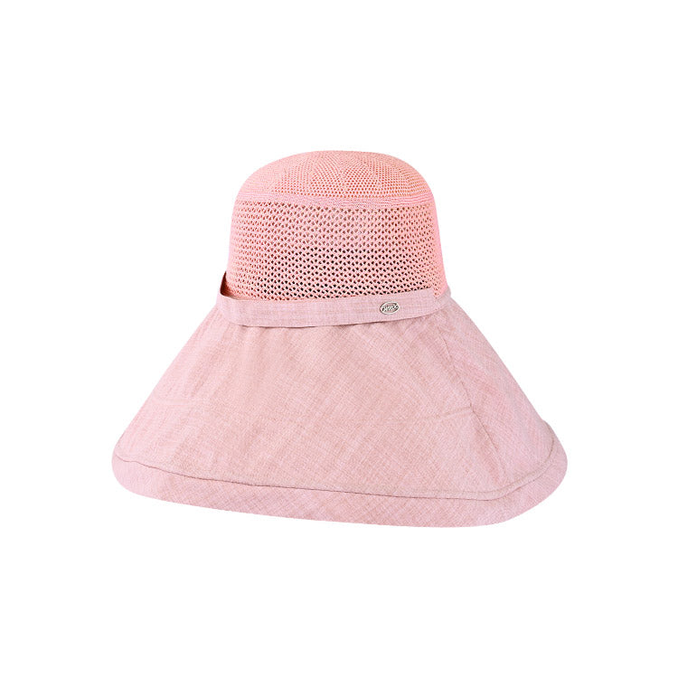 UV Cut - Mesh Top Wide Brim Hat UPF50+