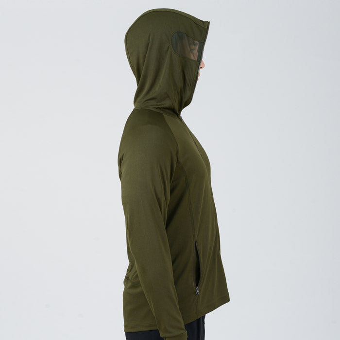 UV Cut / Cool Touch - Hoodie Jacket Spliced Mesh Men UPF50+ Apex-Cool Collection