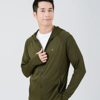 UV Cut / Cool Touch - Hoodie Jacket Spliced Mesh Men UPF50+ Apex-Cool Collection