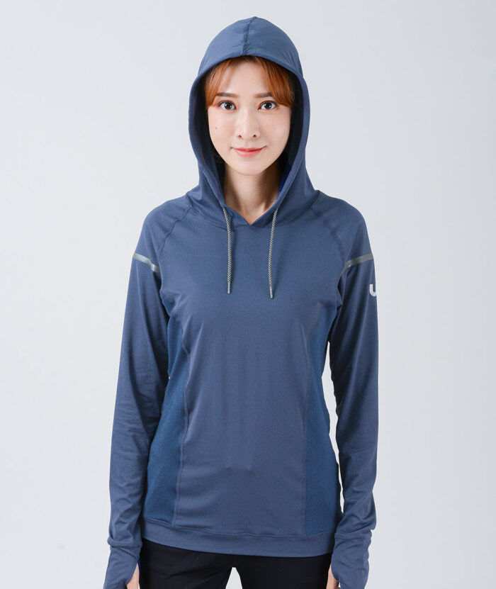 UV Cut / Cool Touch - Pullover with Hood Women UPF50+ Apex-Cool+ Collection