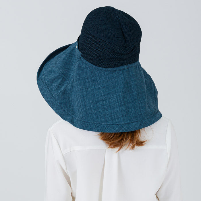 UV Cut - Mesh Top Wide Brim Hat UPF50+