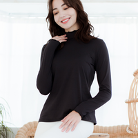 Thermal Stand Collar Long Sleeve Top UPF50+ Heat Retention Collection