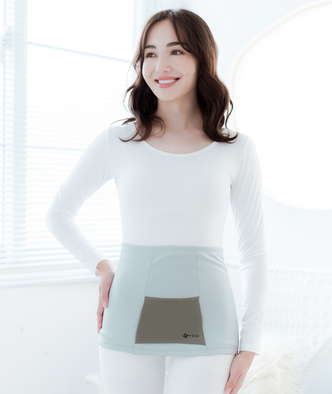 Thermal Waist Wrap with Pouch UPF50+ Graphene Collection