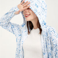 UV Cut / Cool Touch - Printed Hooded Jacket UPF50+