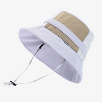 UV Cut - Patchwork Fisherman Hat Unisex UPF50+