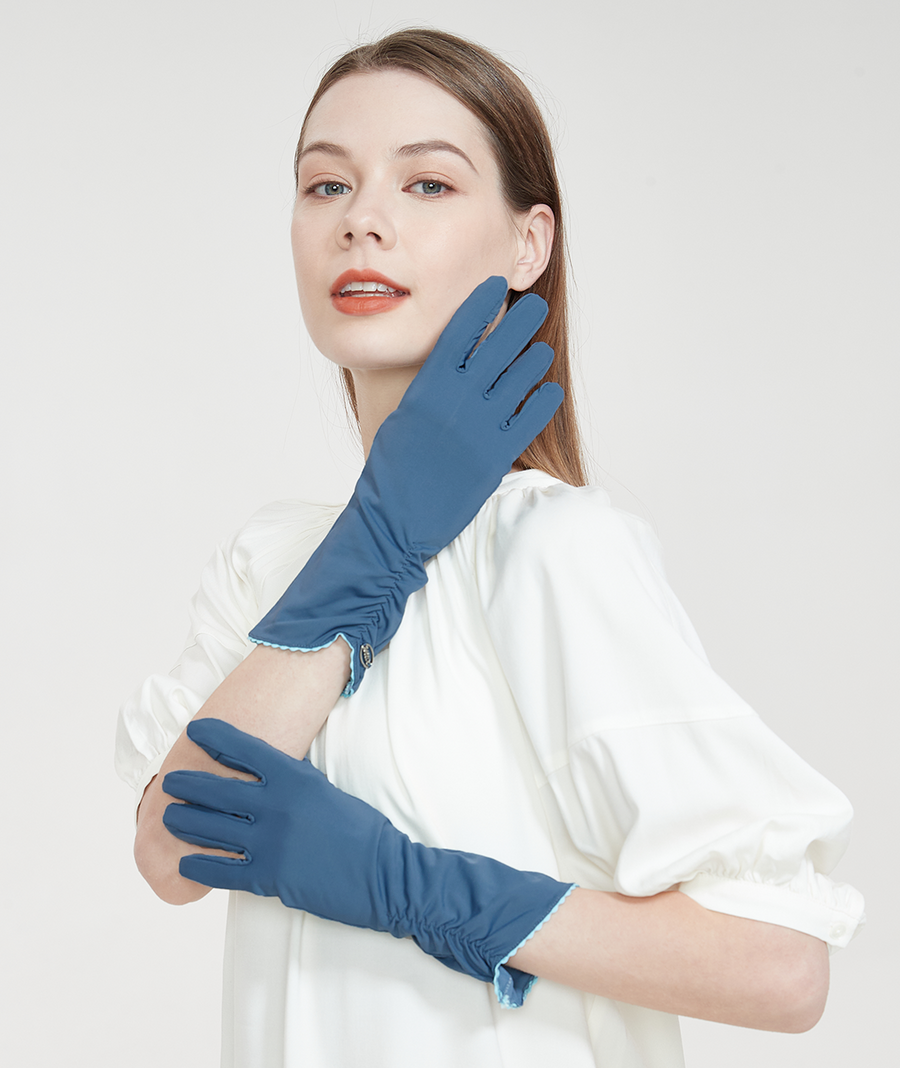 UV Cut / Cool Touch - Elastic Long Lady Gloves UPF50+ Apex-Cool+ Collection
