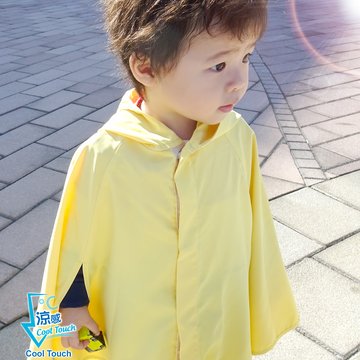 UV Cut / Cool Touch - Hoodie Cape Kid UPF50+ Suptex-Cool Collection